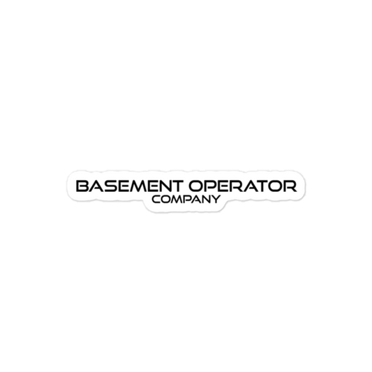 Basement Operator Company Sticker