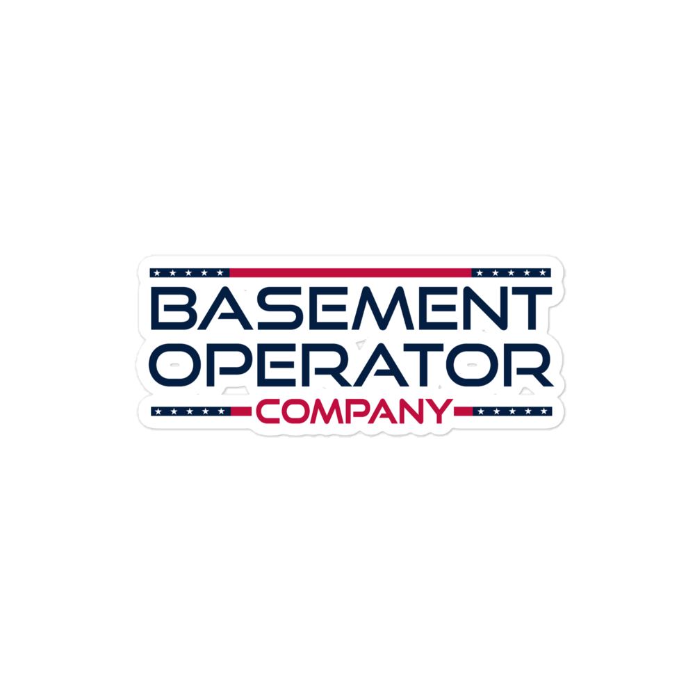 American Basement Operator Sticker