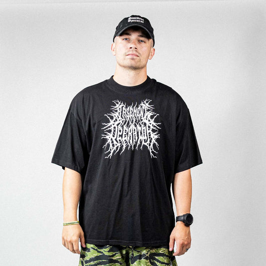 Basement Operator Black Metal Tee - Black