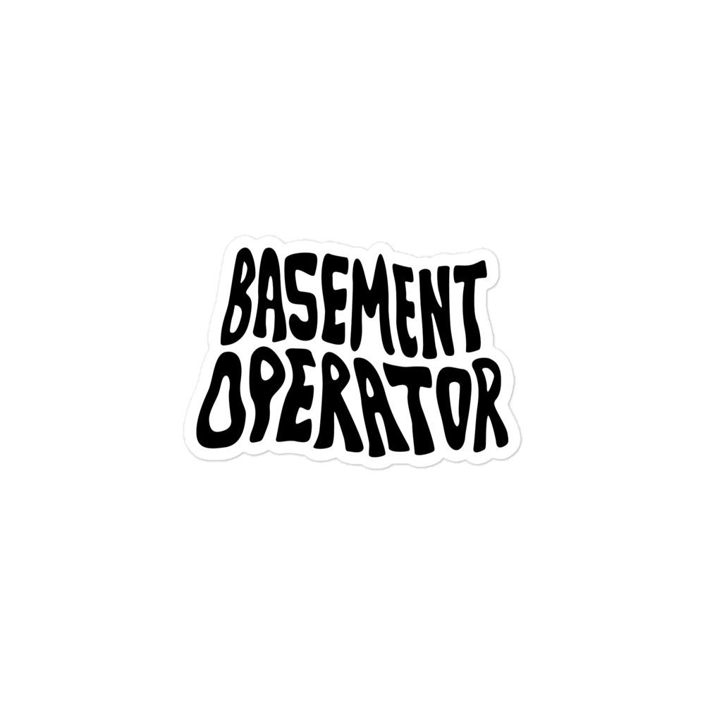 Spooky Basement Operator Sticker