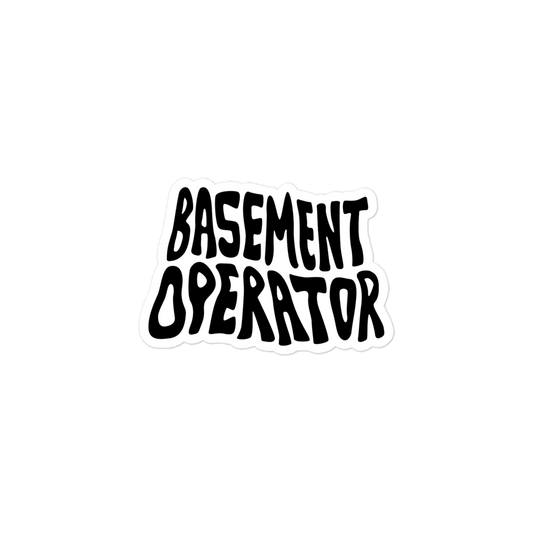 Spooky Basement Operator Sticker