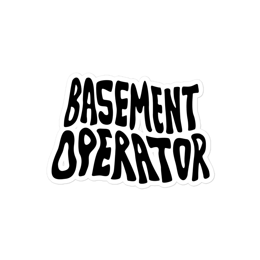 Spooky Basement Operator Sticker