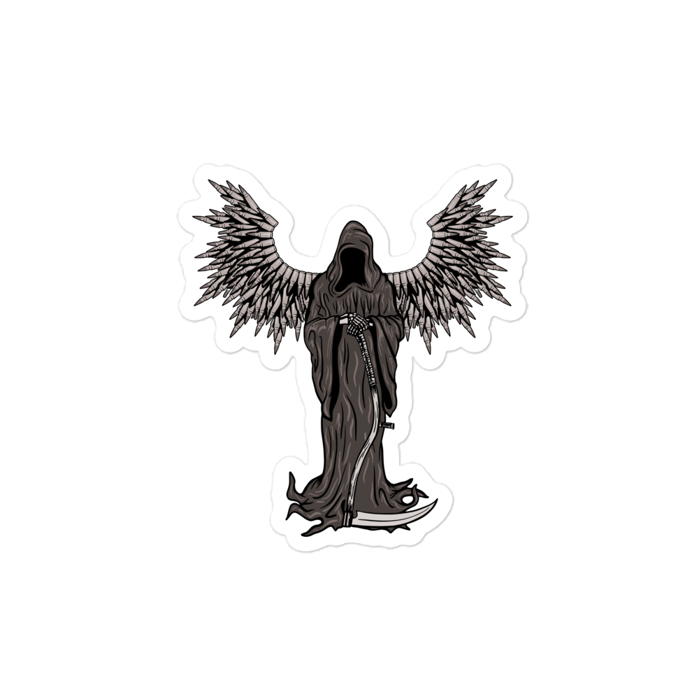 Death Angel Sticker B&W