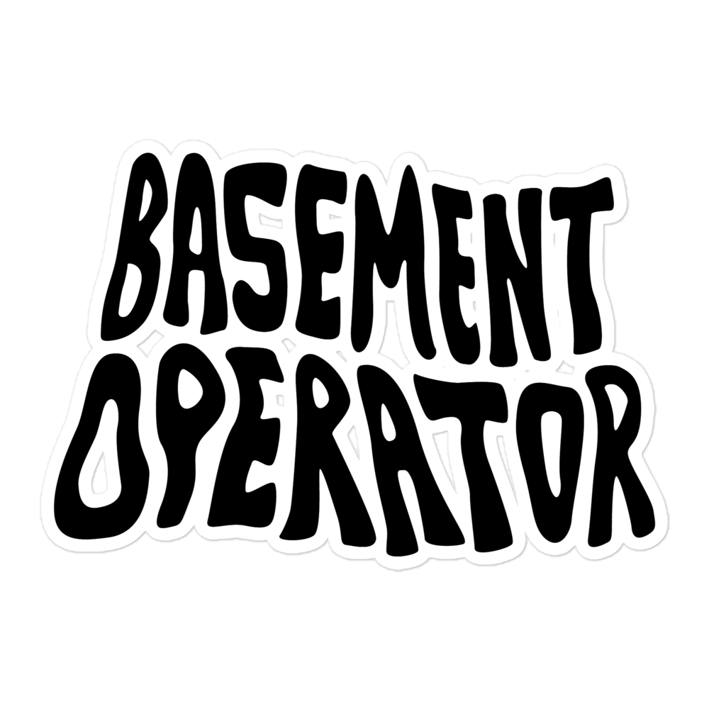 Spooky Basement Operator Sticker