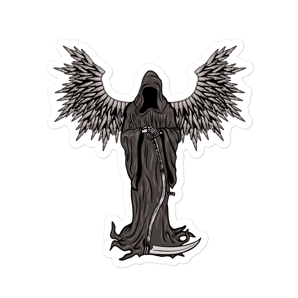 Death Angel Sticker B&W