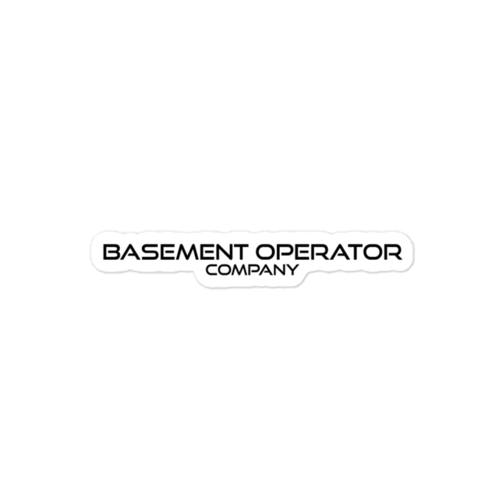 Basement Operator Company Sticker