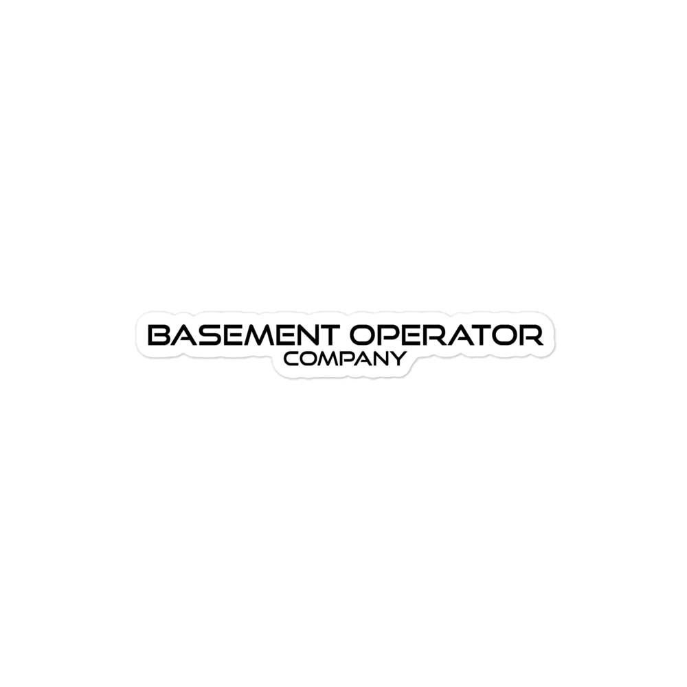 Basement Operator Company Sticker