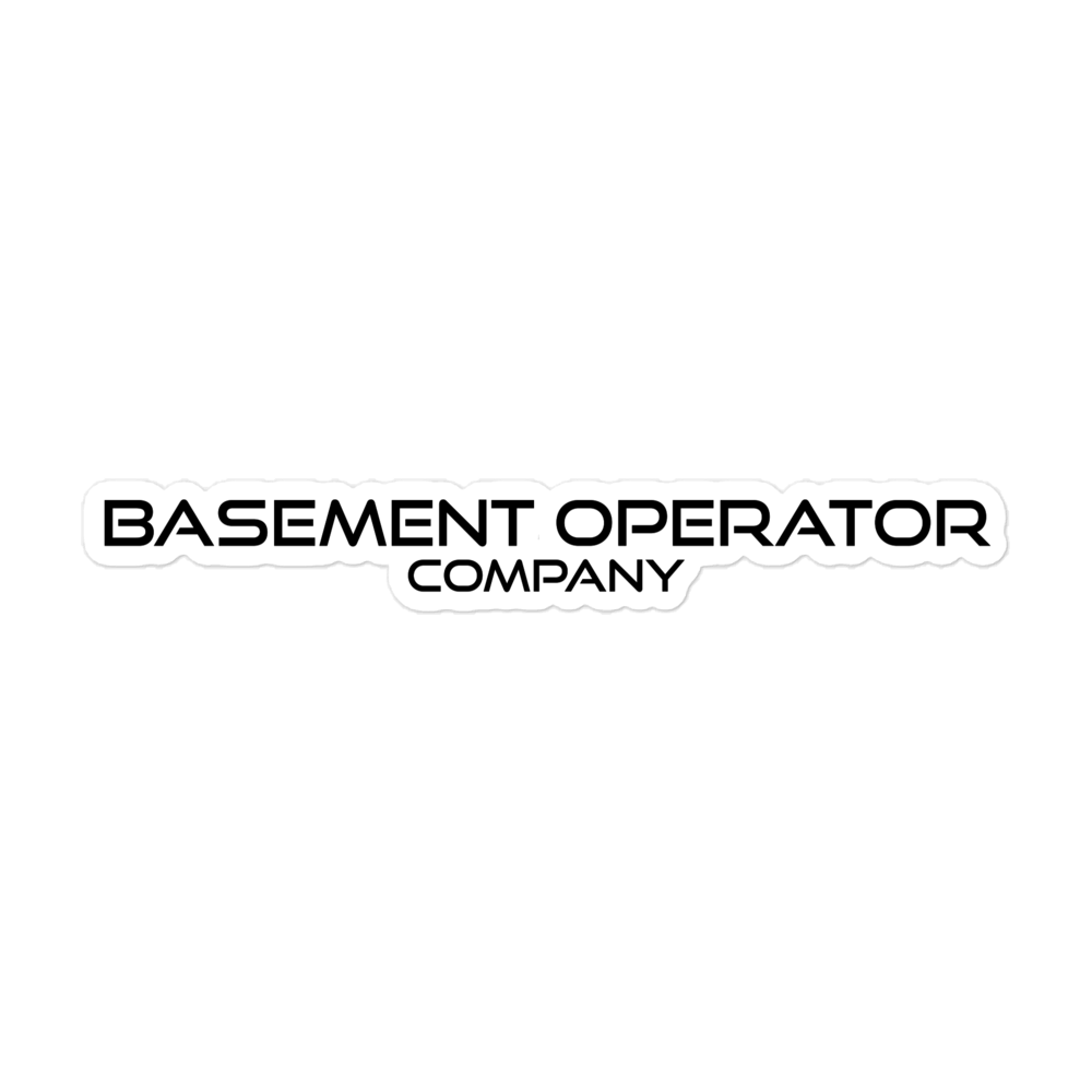 Basement Operator Company Sticker