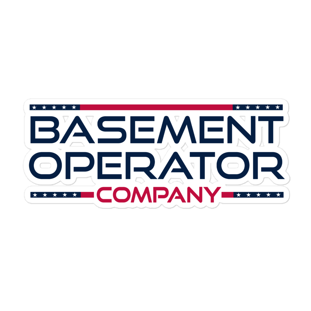 American Basement Operator Sticker